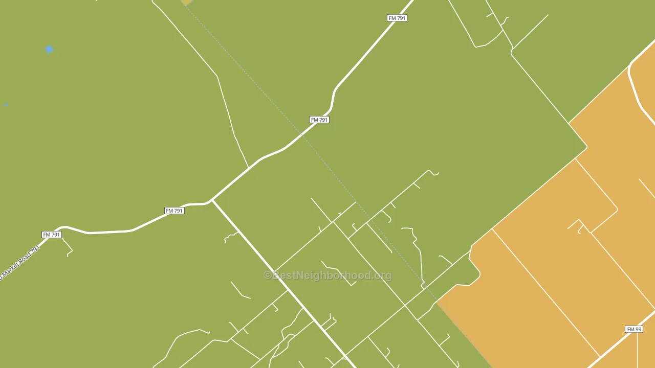 Fashing, TX block-group voter-turnout map
