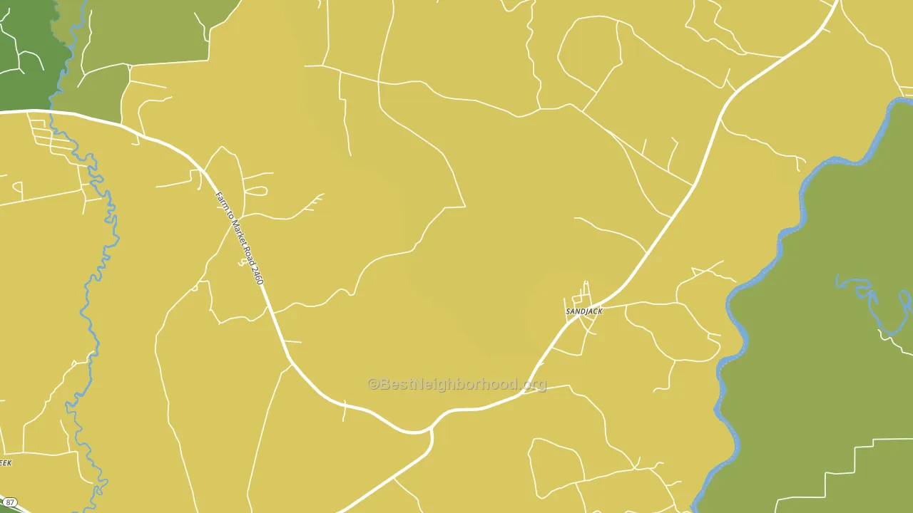 Fawil, TX block-group voter-turnout map