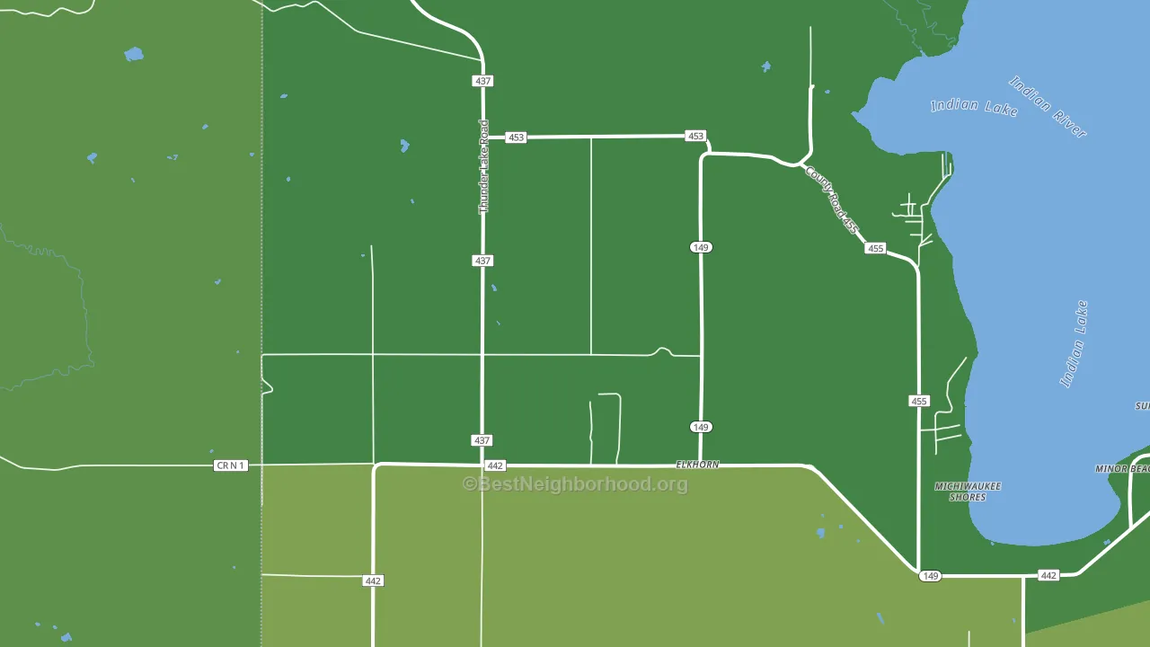 Fayette, MI block-group voter-turnout map