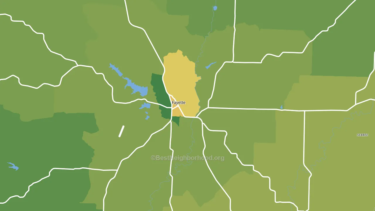 Fayette, MO block-group voter-turnout map