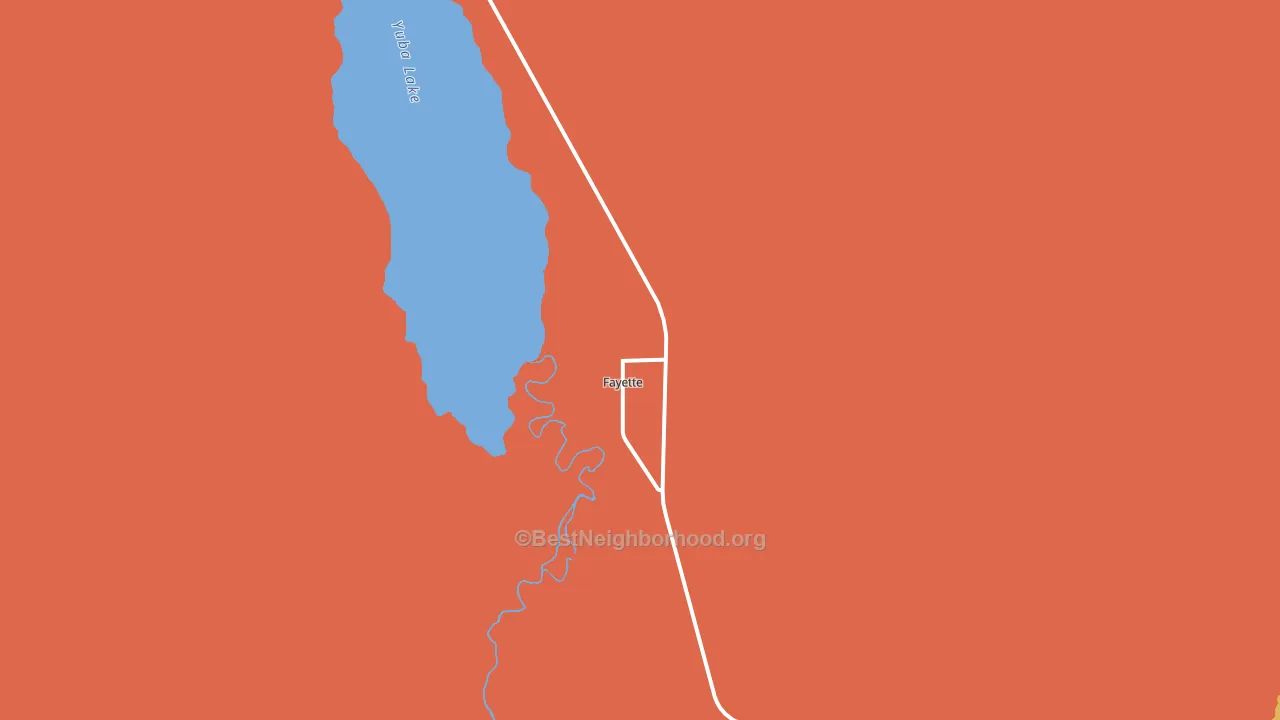 Fayette, UT block-group voter-turnout map