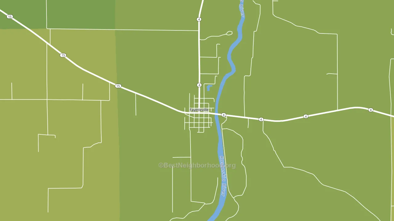 Fayetteville, IL block-group voter-turnout map