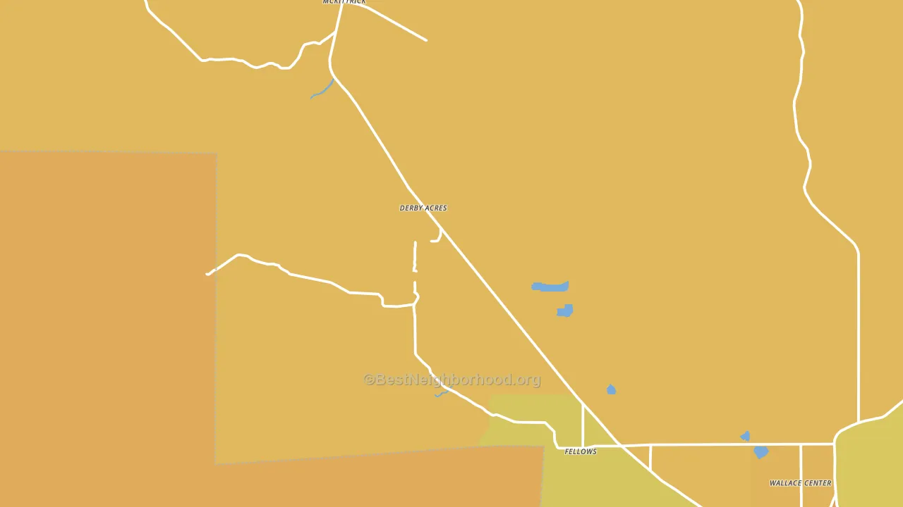 Fellows, CA block-group voter-turnout map