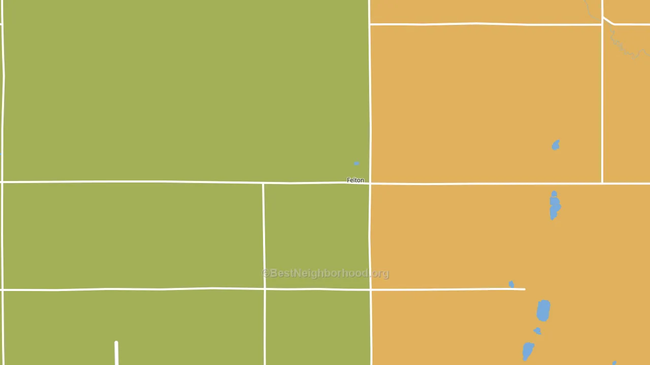 Felton, MN block-group voter-turnout map