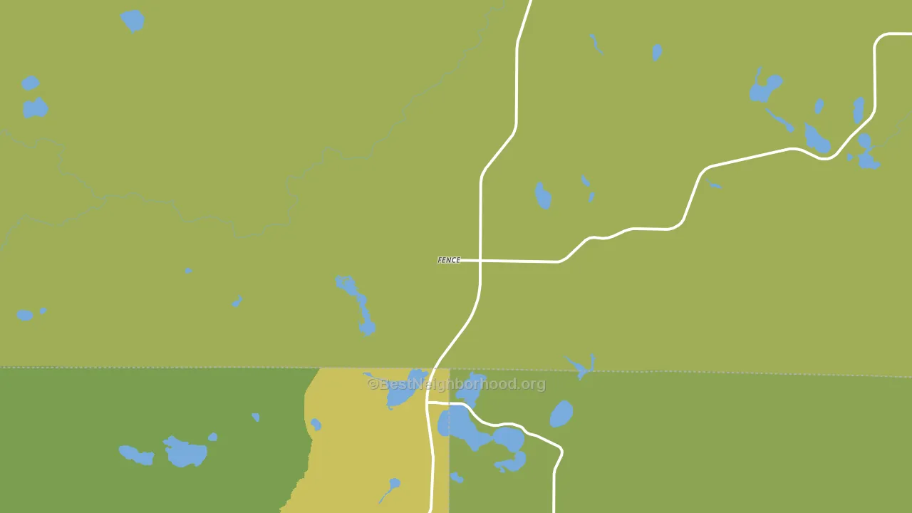 Fence, WI block-group voter-turnout map