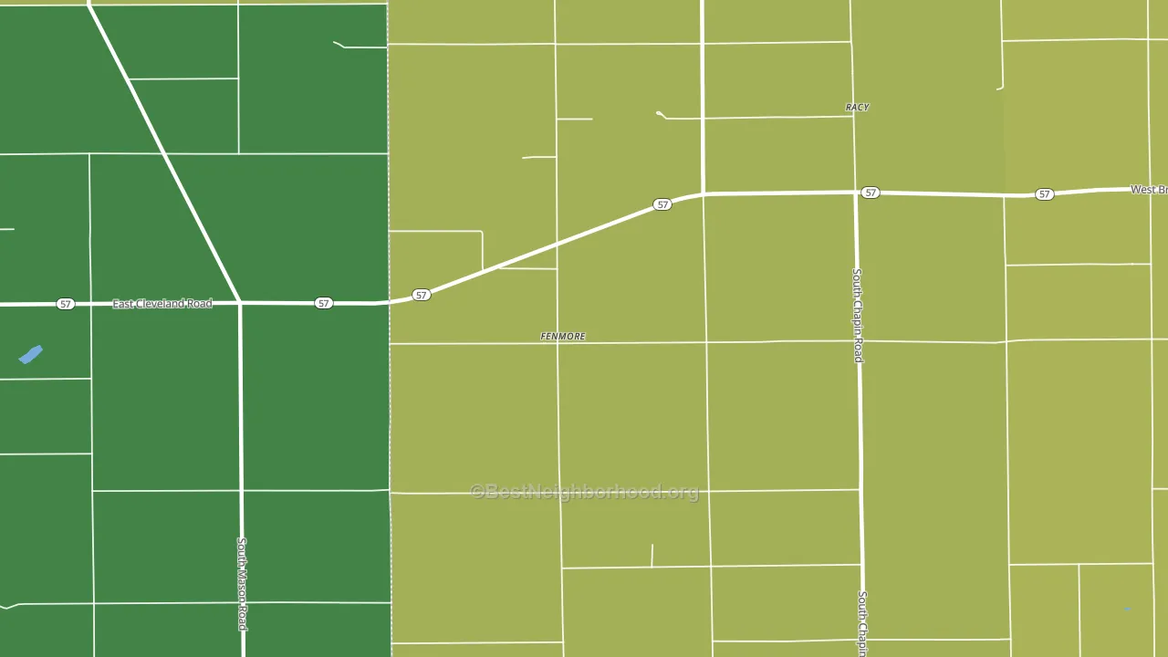 Fenmore, MI block-group voter-turnout map