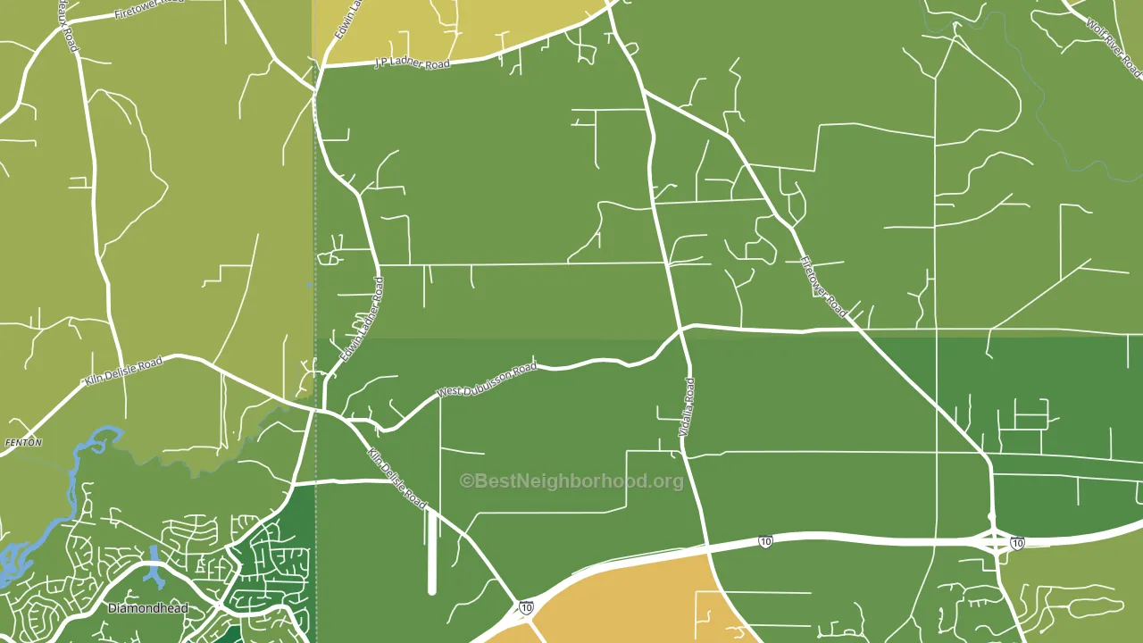 Fenton, MS block-group voter-turnout map