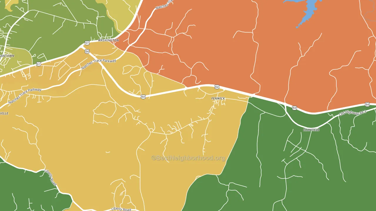 Fenwick, MS block-group voter-turnout map