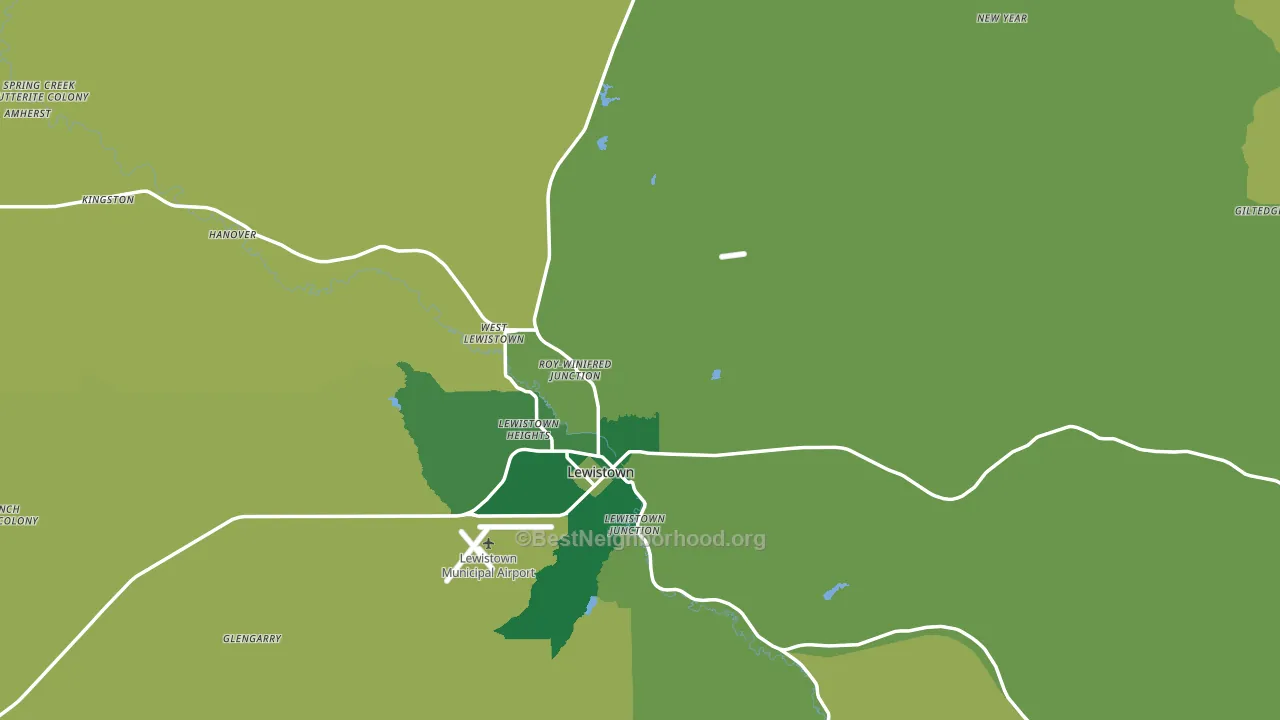 Fergus County, MT block-group voter-turnout map