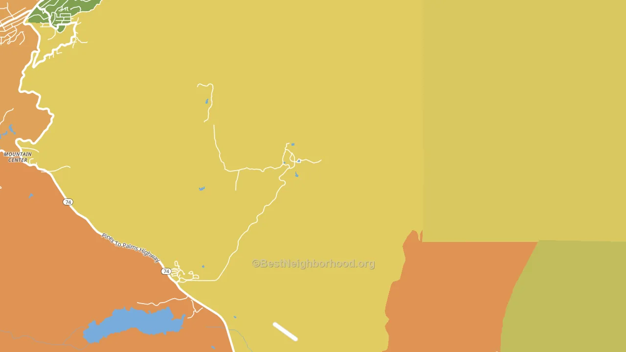 Fern Valley, CA block-group voter-turnout map