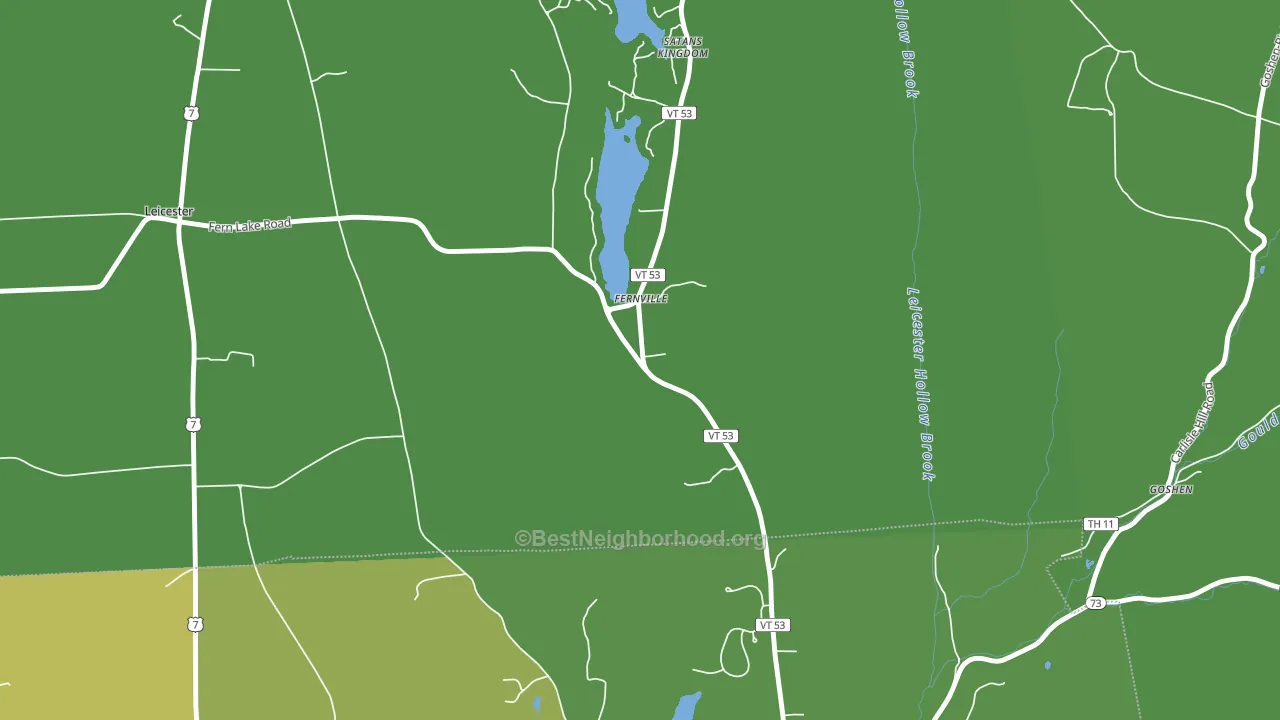 Fernville, VT block-group voter-turnout map