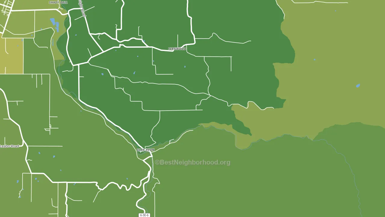 Fernwood, OR block-group voter-turnout map