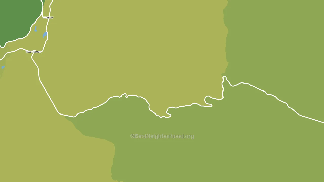 Ferry County, WA block-group voter-turnout map