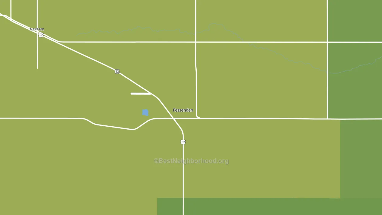 Fessenden, ND block-group voter-turnout map