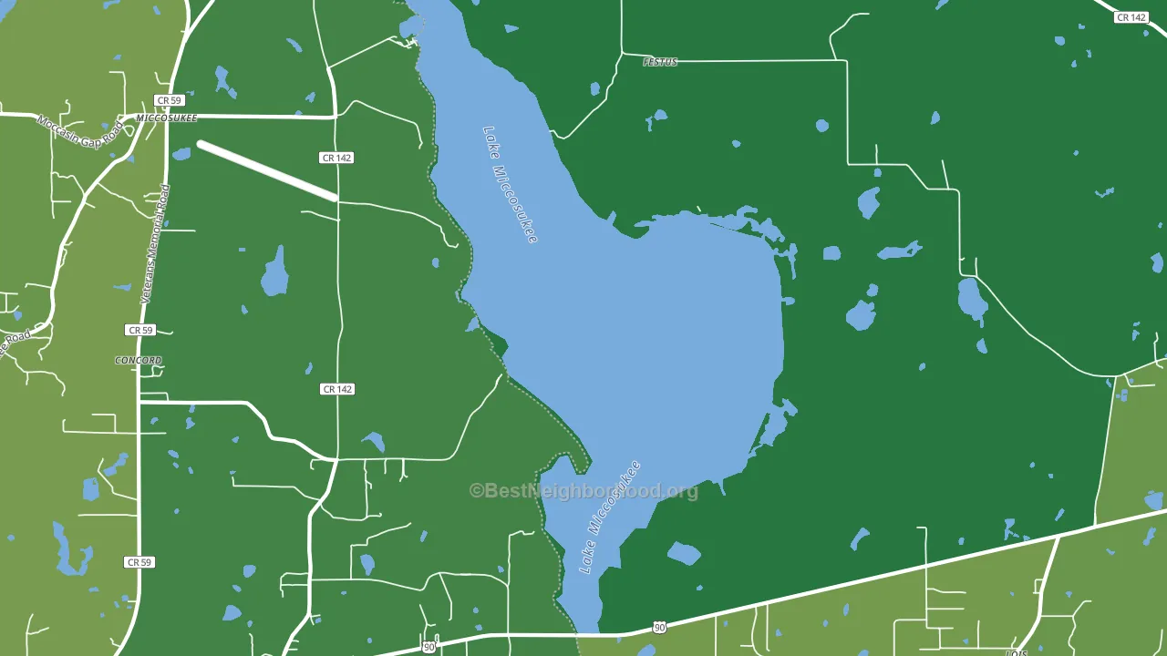 Festus, FL block-group voter-turnout map