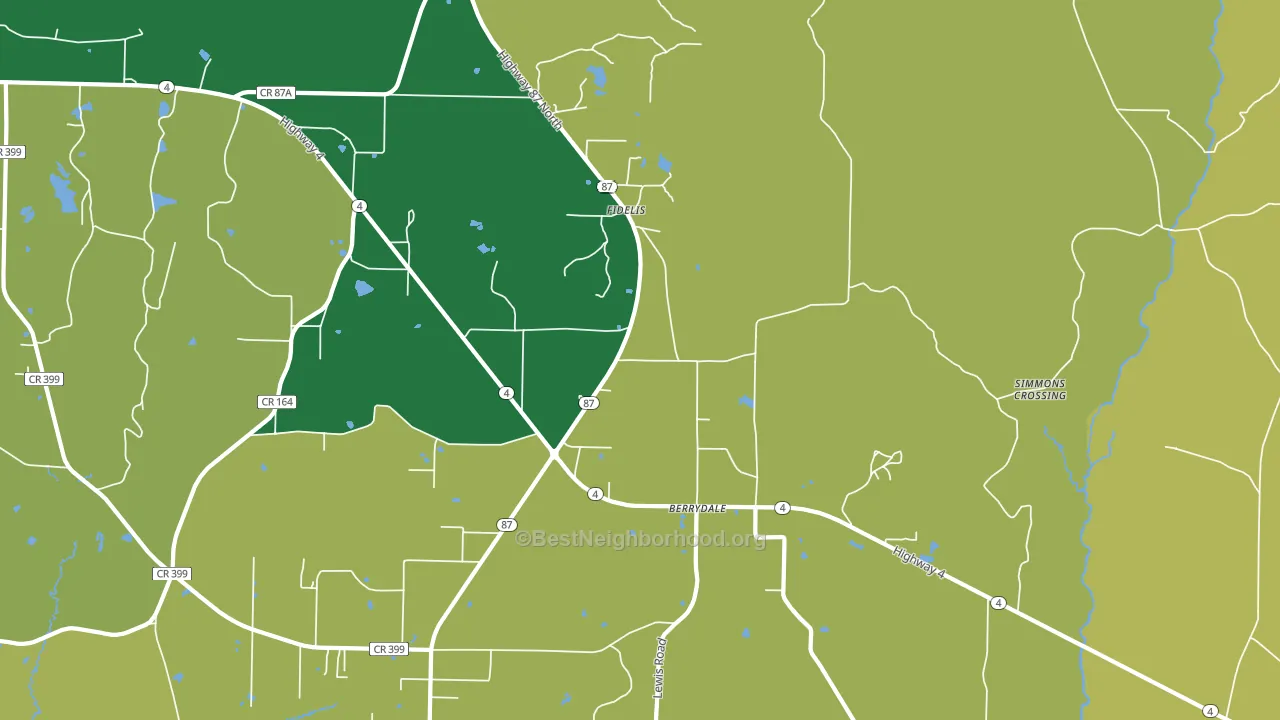 Fidelis, FL block-group voter-turnout map