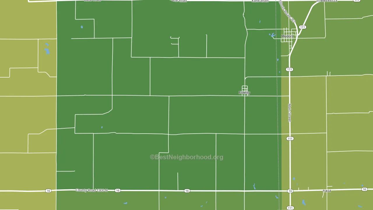Fidelity, IL block-group voter-turnout map