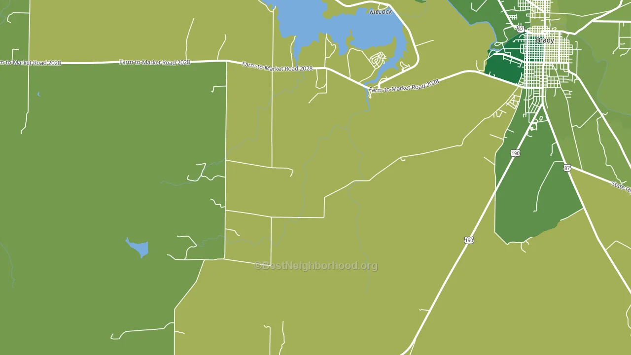 Fife, TX block-group voter-turnout map