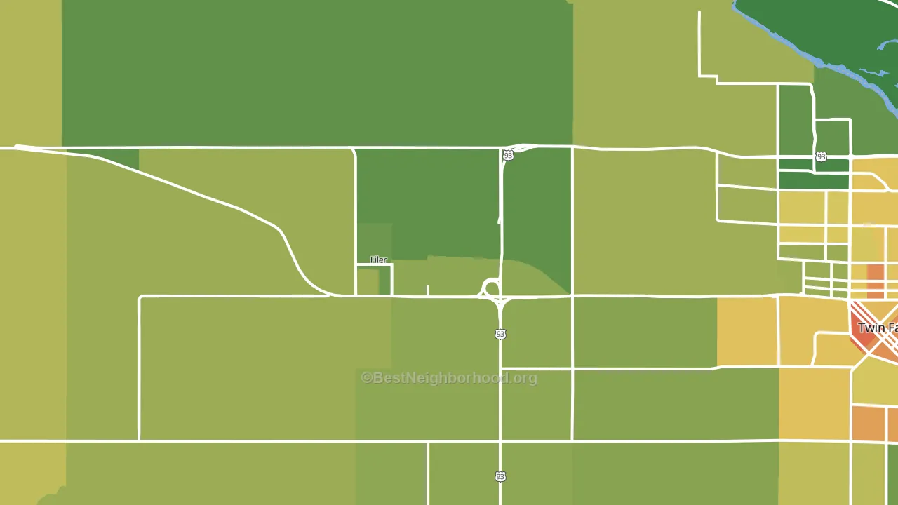 Filer, ID block-group voter-turnout map