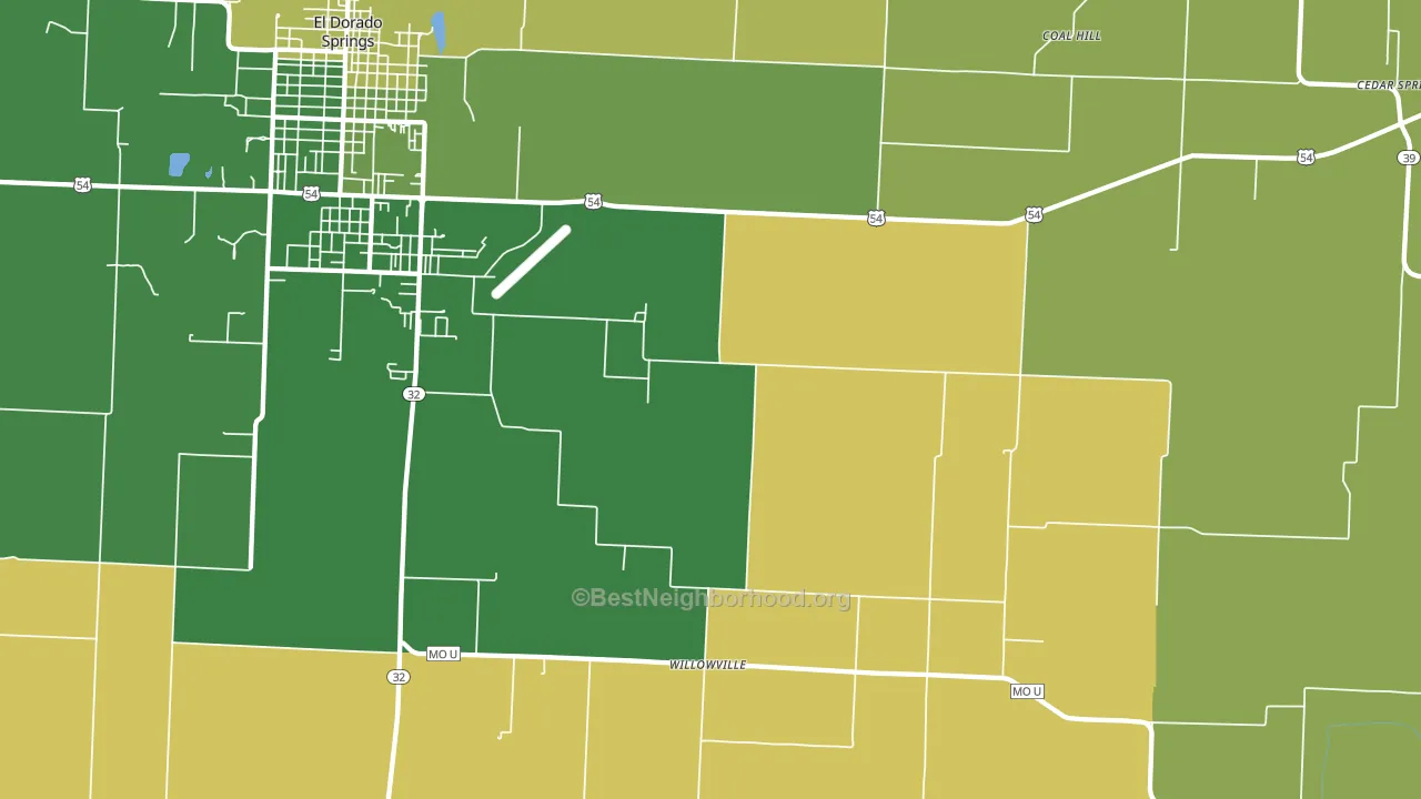 Filley, MO block-group voter-turnout map