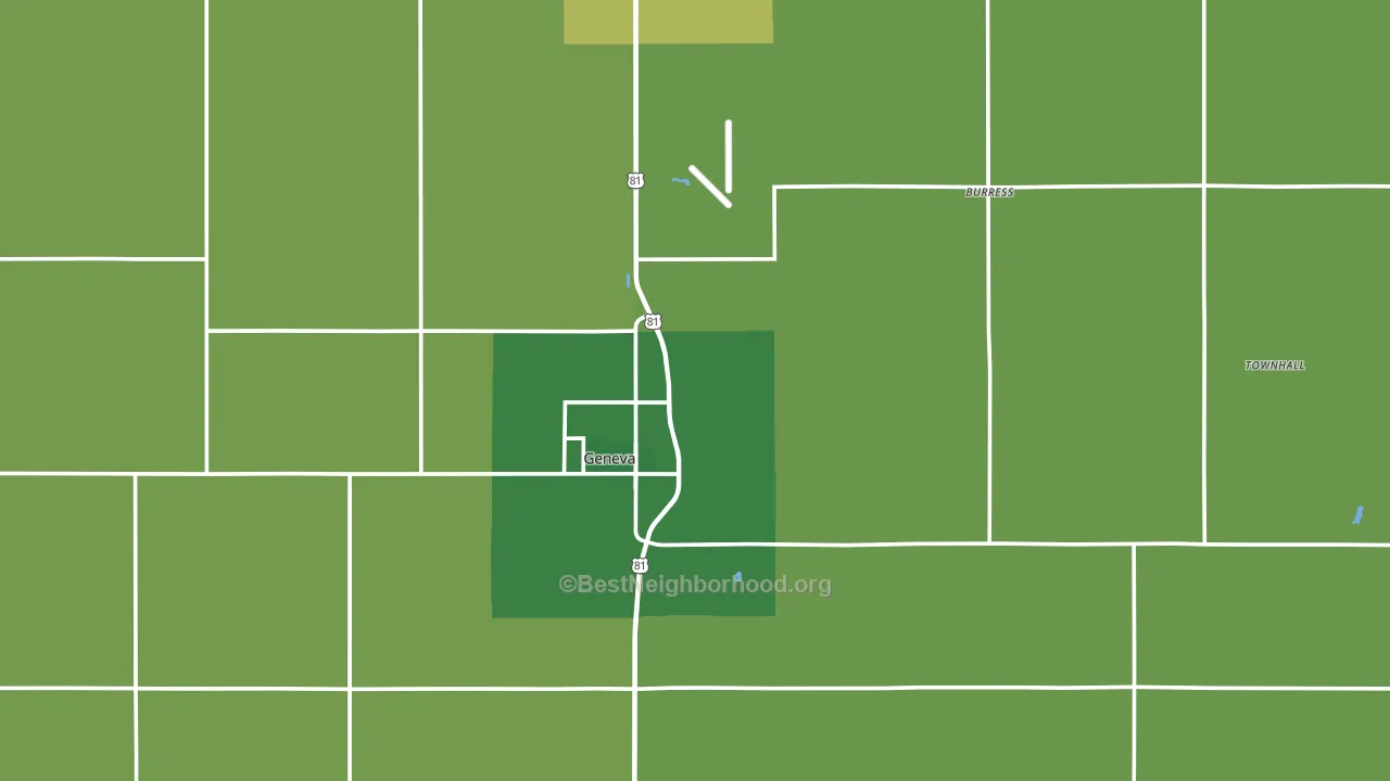 Fillmore County, NE block-group voter-turnout map