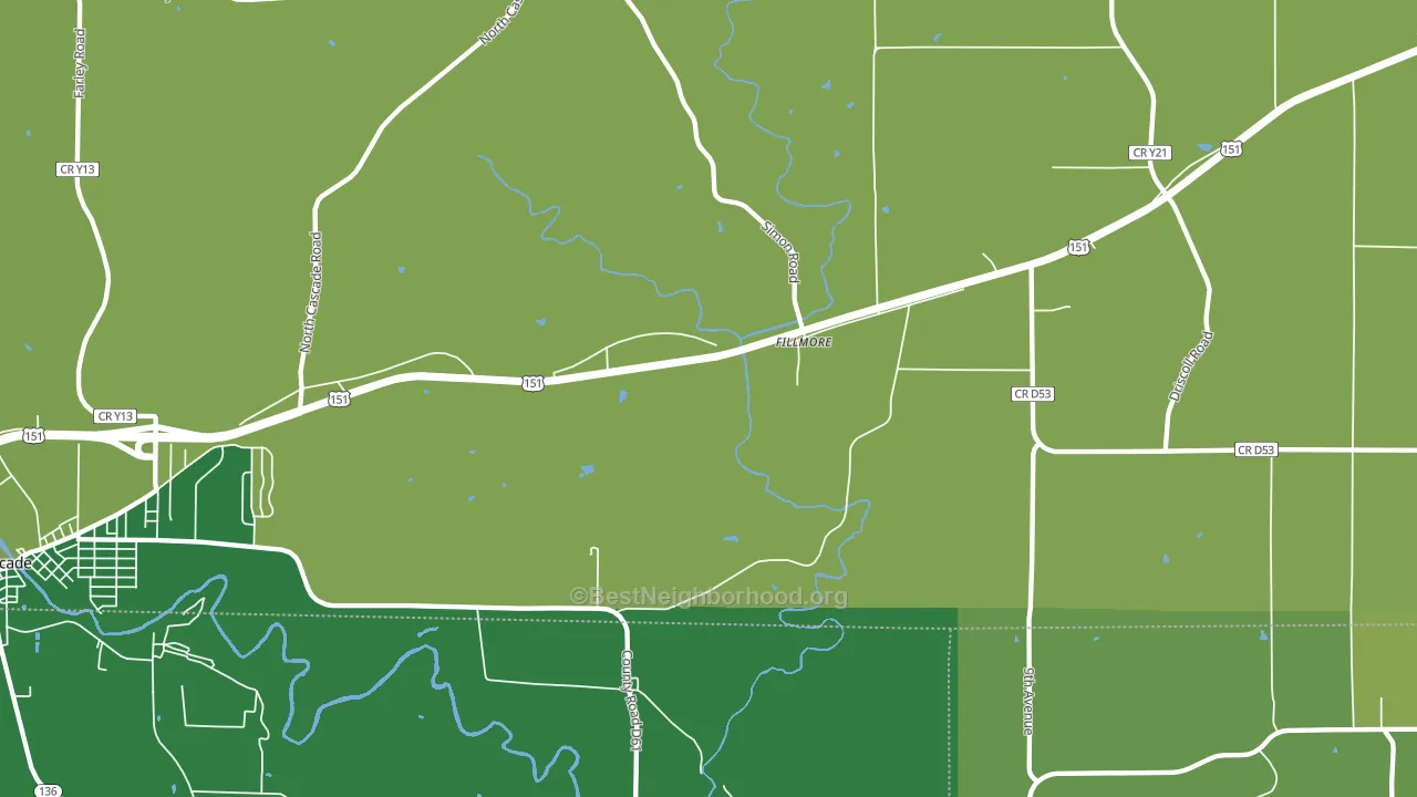 Fillmore, IA block-group voter-turnout map