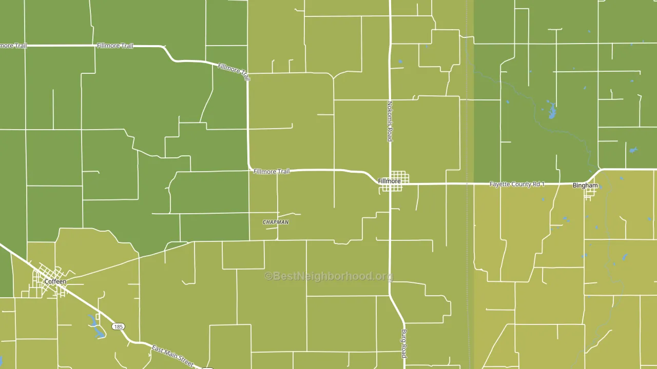 Fillmore, IL block-group voter-turnout map