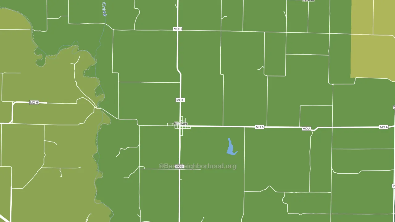 Fillmore, MO block-group voter-turnout map