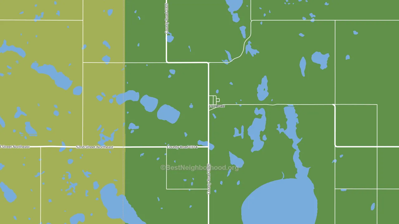 Fillmore, ND block-group voter-turnout map
