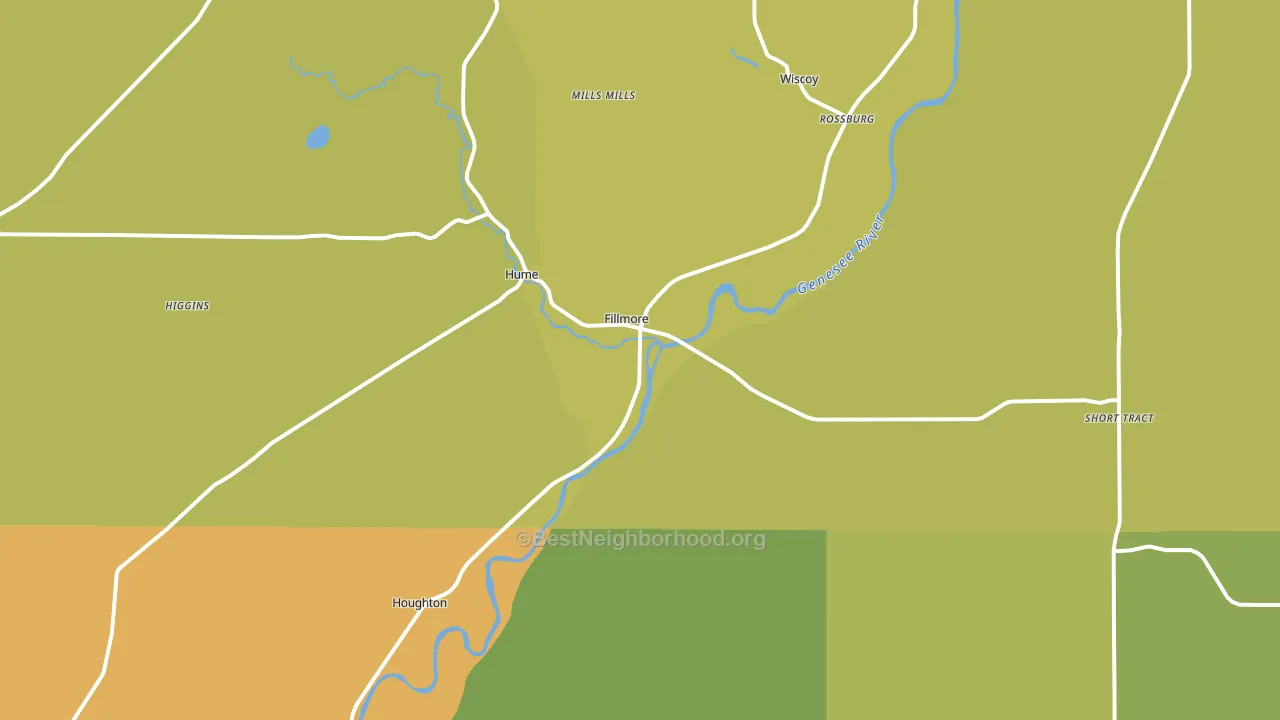 Fillmore, NY block-group voter-turnout map