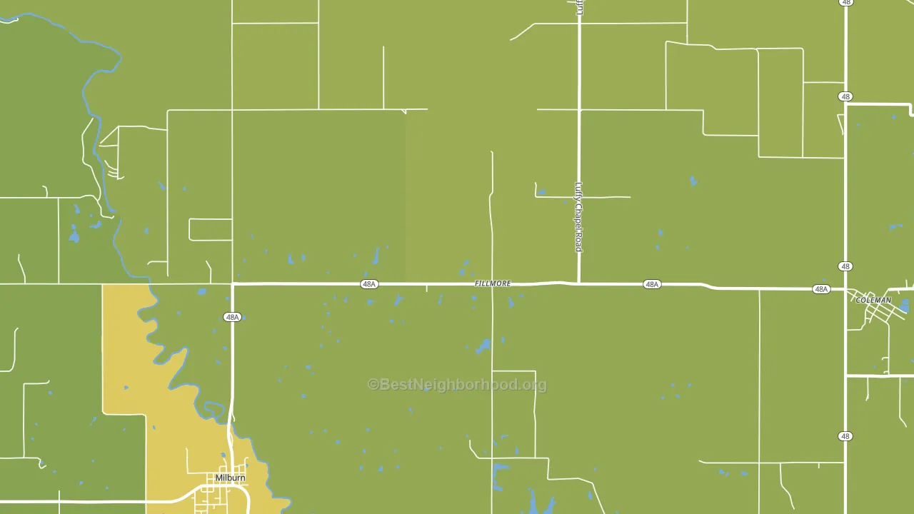 Fillmore, OK block-group voter-turnout map