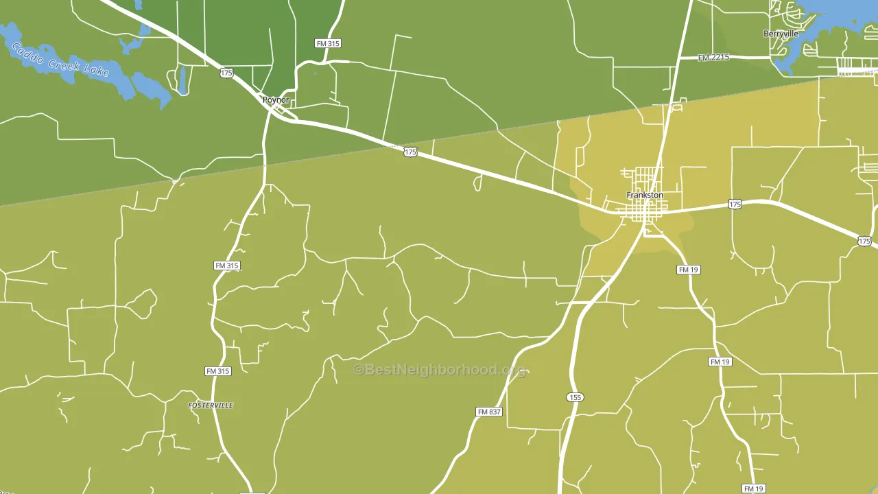 Fincastle, TX block-group voter-turnout map