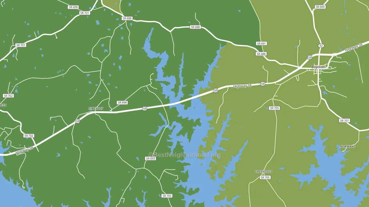 Finchley, VA block-group voter-turnout map