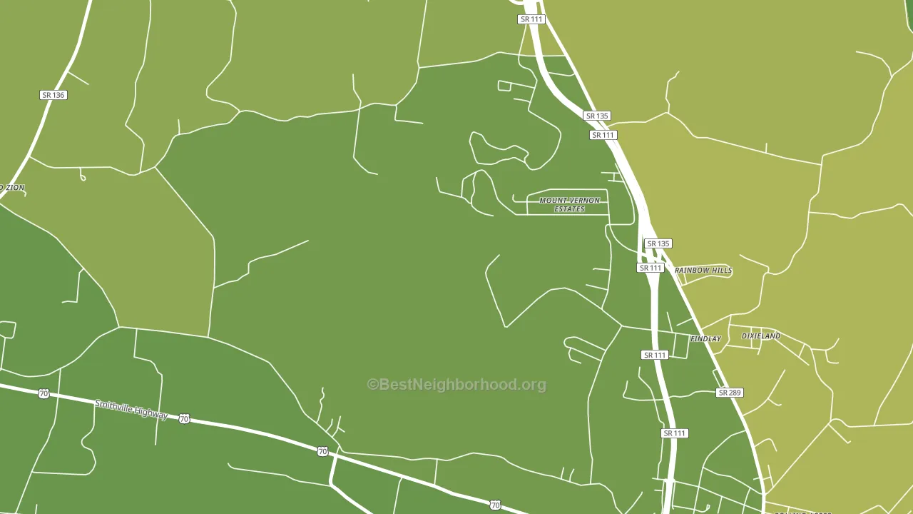 Findlay, TN block-group voter-turnout map
