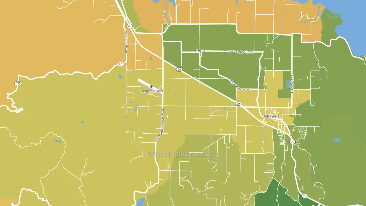 Finley, CA block-group voter-turnout map
