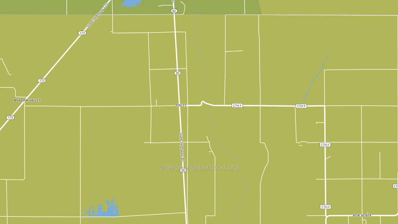 Finley, WI block-group voter-turnout map