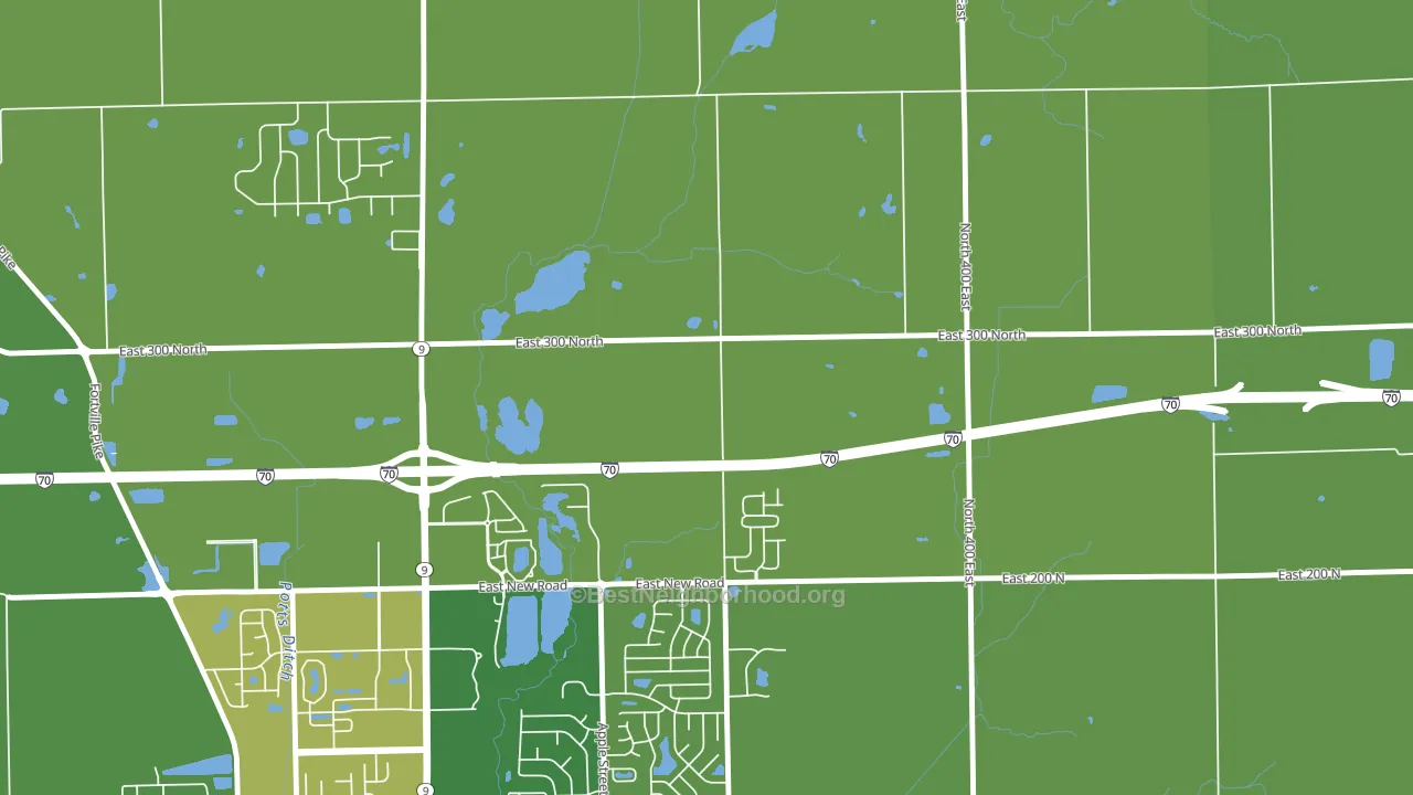 Finly, IN block-group voter-turnout map