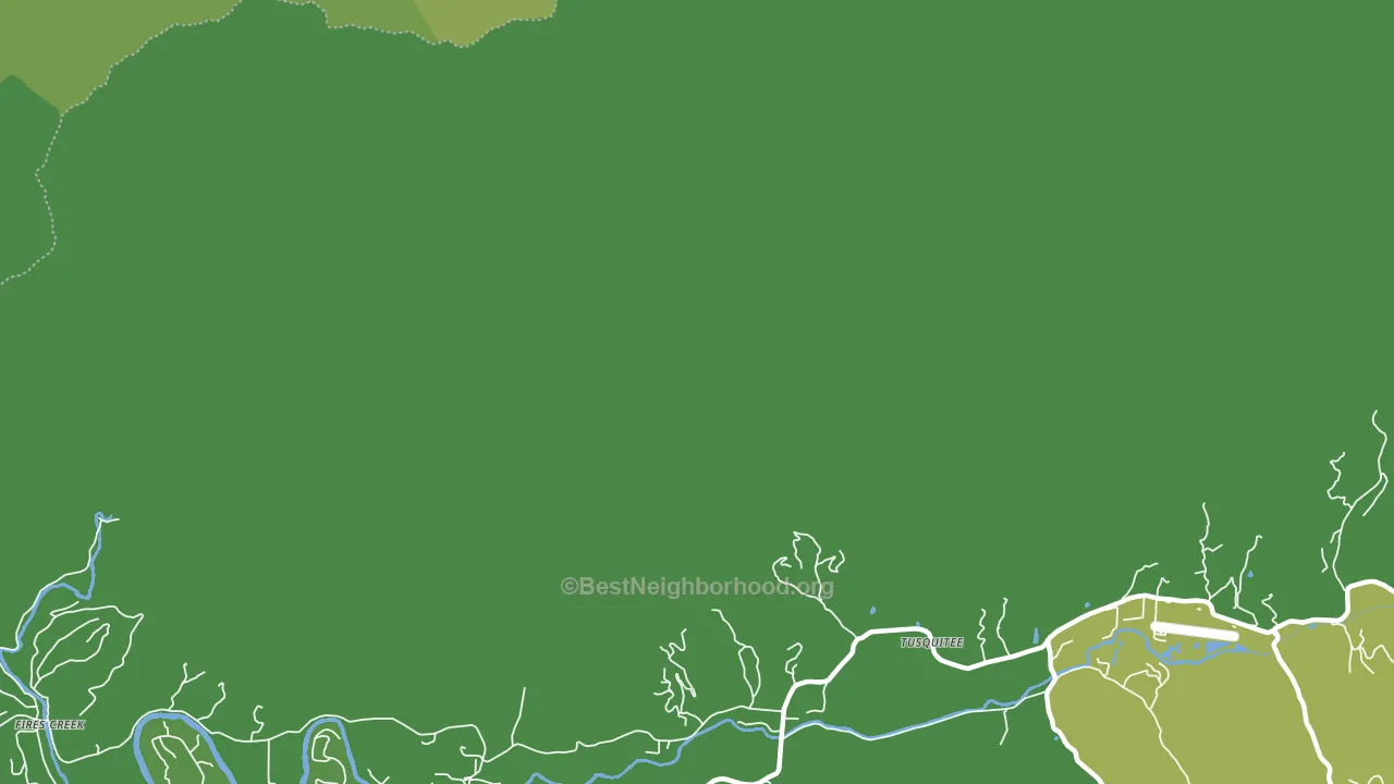 Fires Creek, NC block-group voter-turnout map
