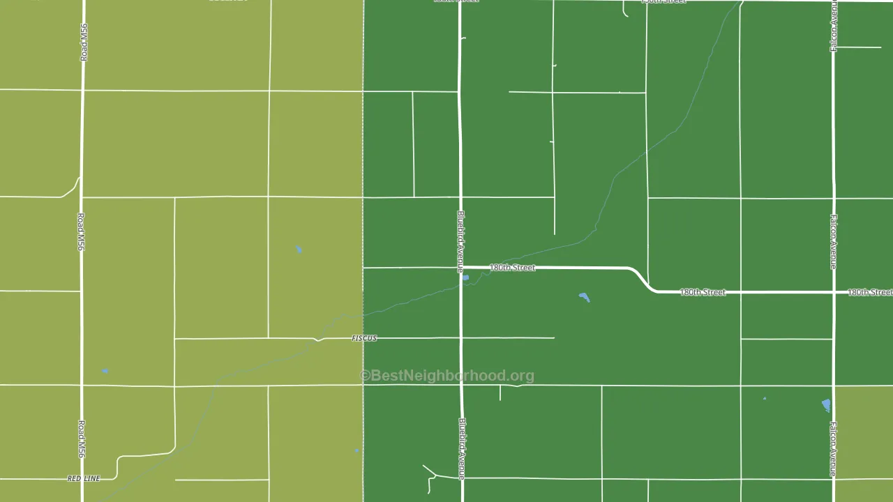 Fiscus, IA block-group voter-turnout map