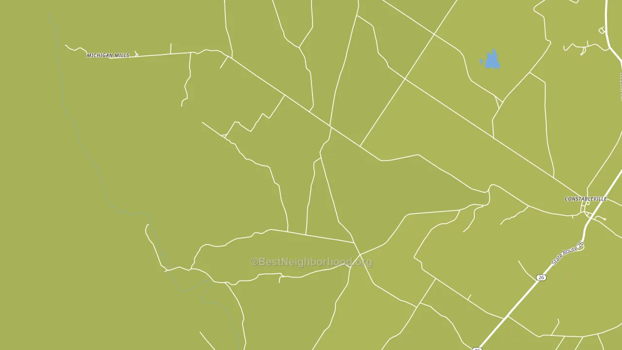 Fish Creek, NY block-group voter-turnout map