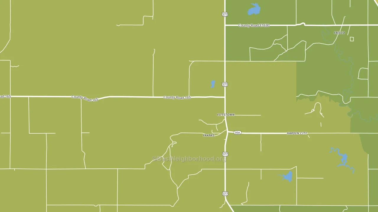 Fittstown, OK block-group voter-turnout map