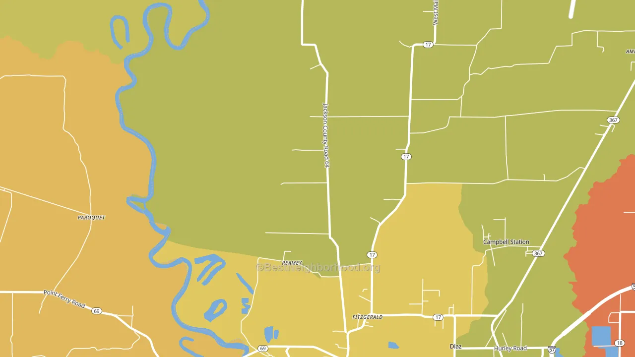 Fitzgerald, AR block-group voter-turnout map