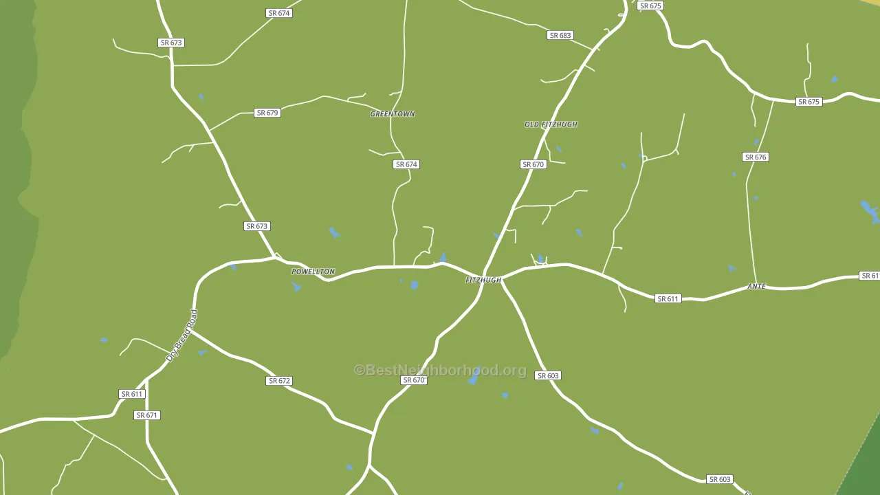 Fitzhugh, VA block-group voter-turnout map