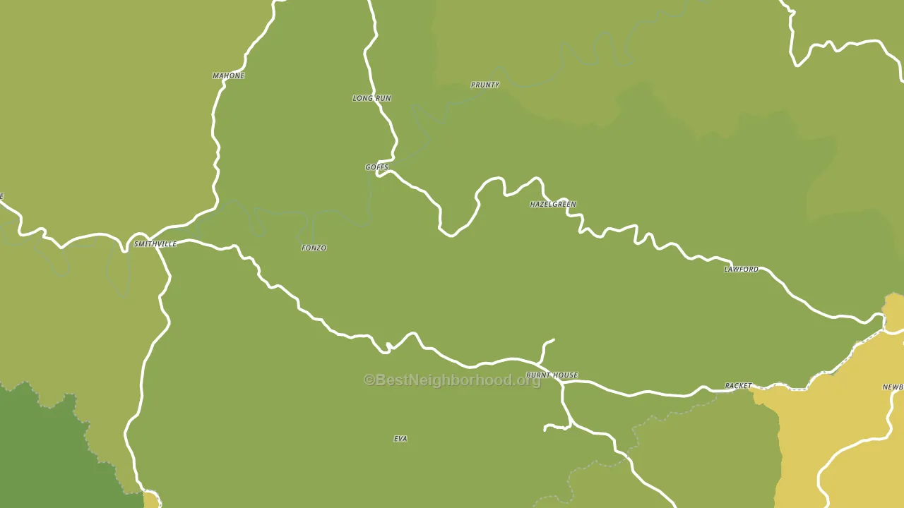 Five Forks, WV block-group voter-turnout map