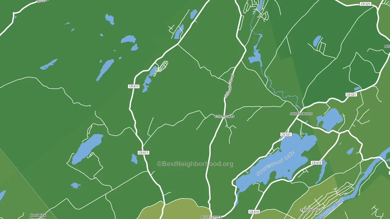 Five Points, NJ block-group voter-turnout map