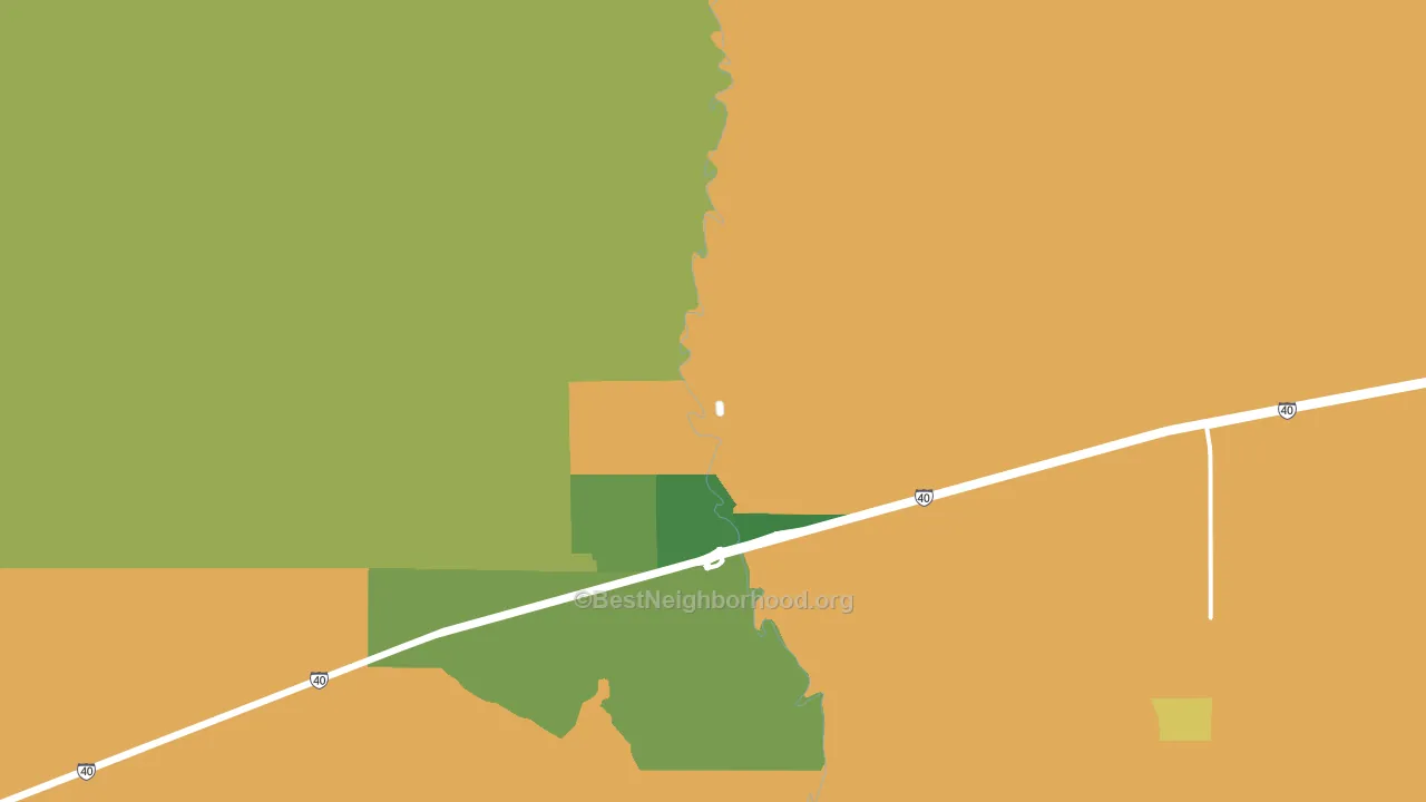 Five Points, NM block-group voter-turnout map