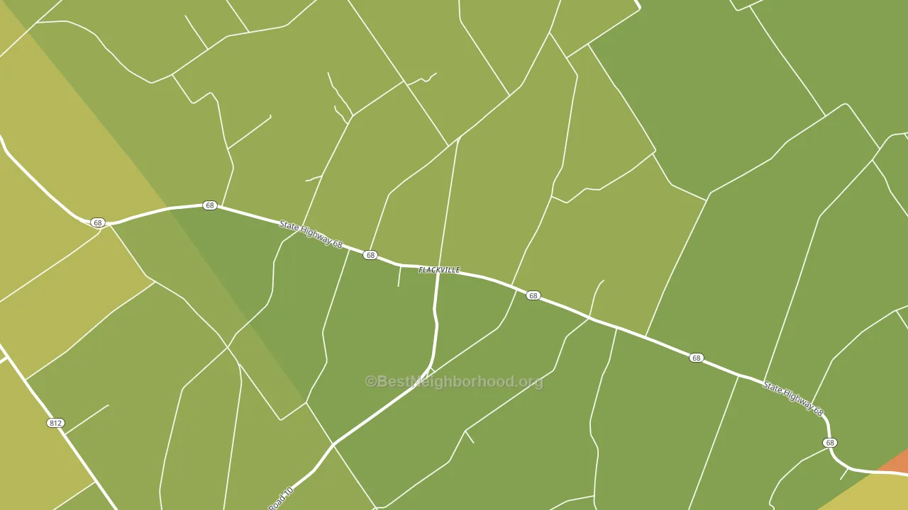 Flackville, NY block-group voter-turnout map