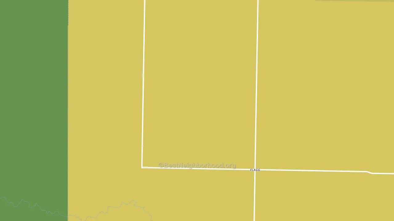 Flagg, TX block-group voter-turnout map