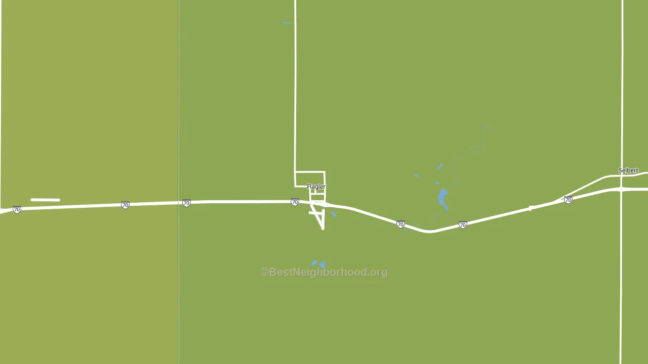 Flagler, CO block-group voter-turnout map