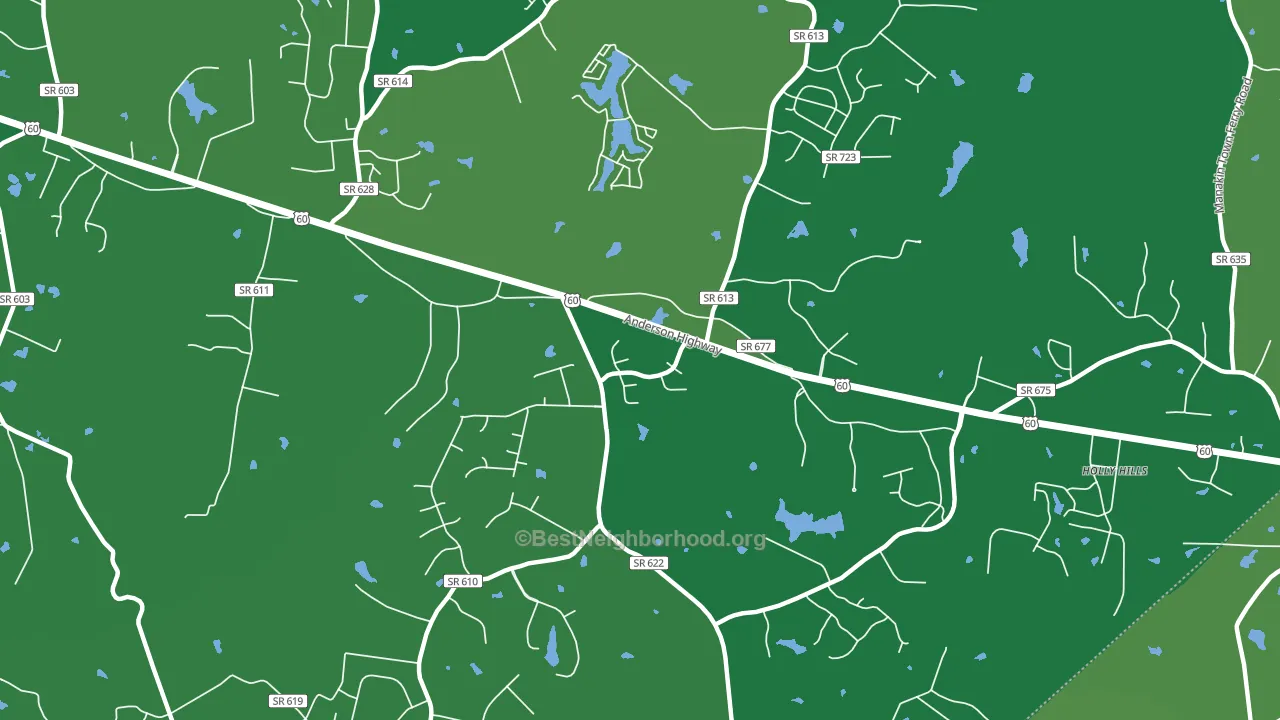 Flat Rock, VA block-group voter-turnout map